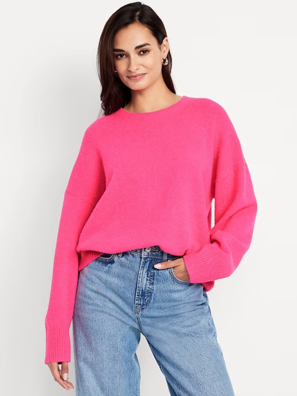 Old Navy Cozy Wool-Blend Crew-Neck Sweater